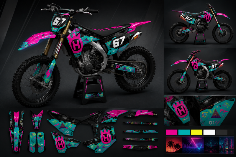 Customer AI generated bike graphics concept